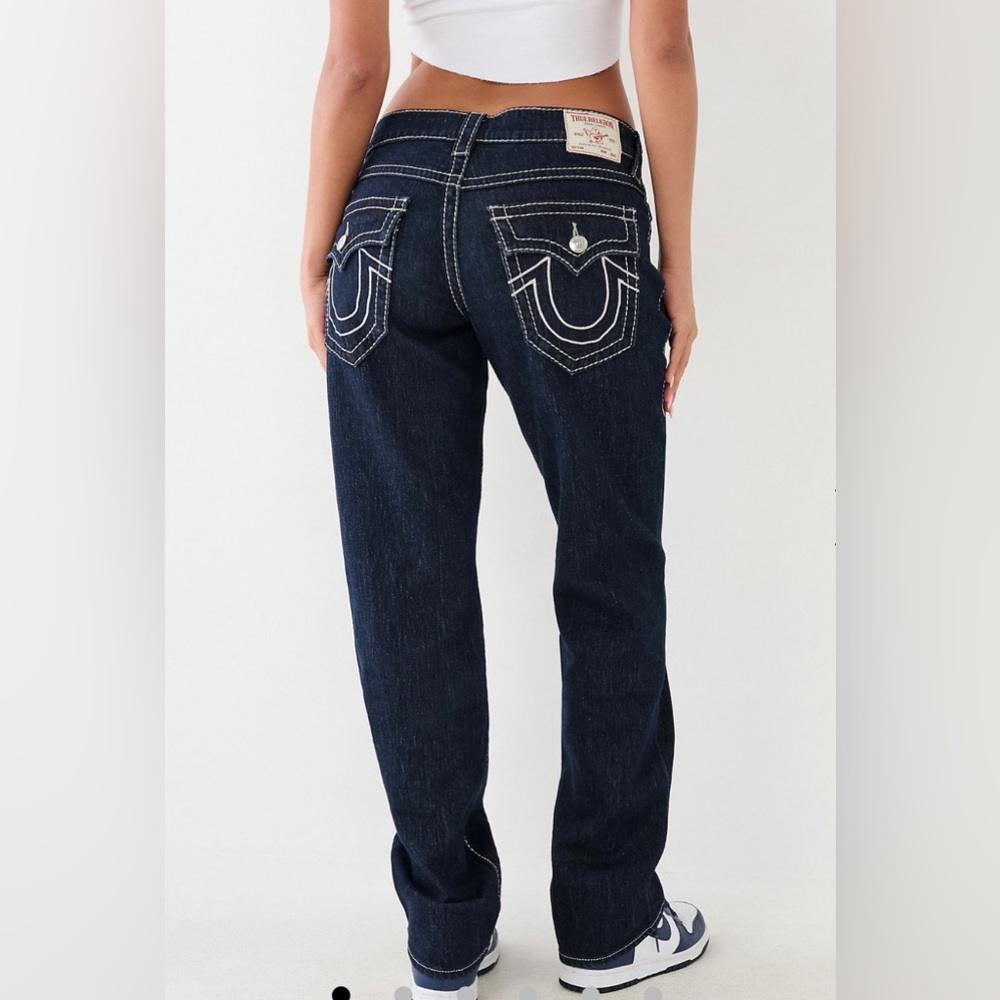 True Religion brand RICKI LUREX BIG T RELAXED JEAN